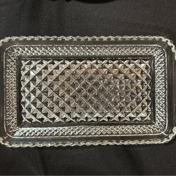 Anchor Hocking Wexford serving tray 9.75” Vintage - Picture 2 of 9